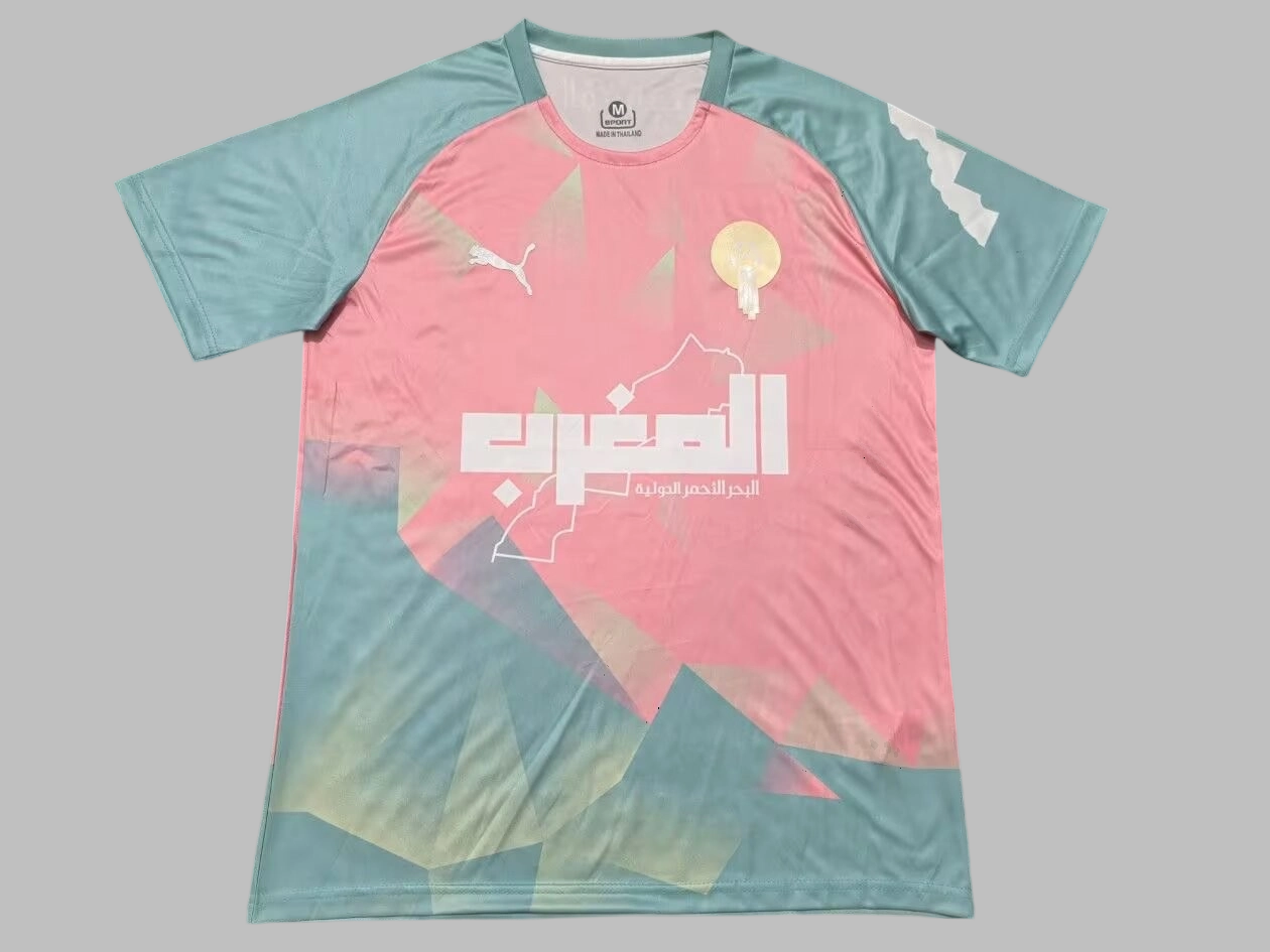 24/25 Maillot Concept du Maroc Rose/Bleu - Maillot du Monde
