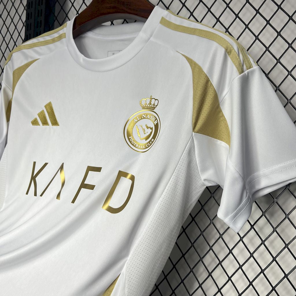 24/25 Maillot Third AL NASSR Blanc/Or - Maillot du Monde