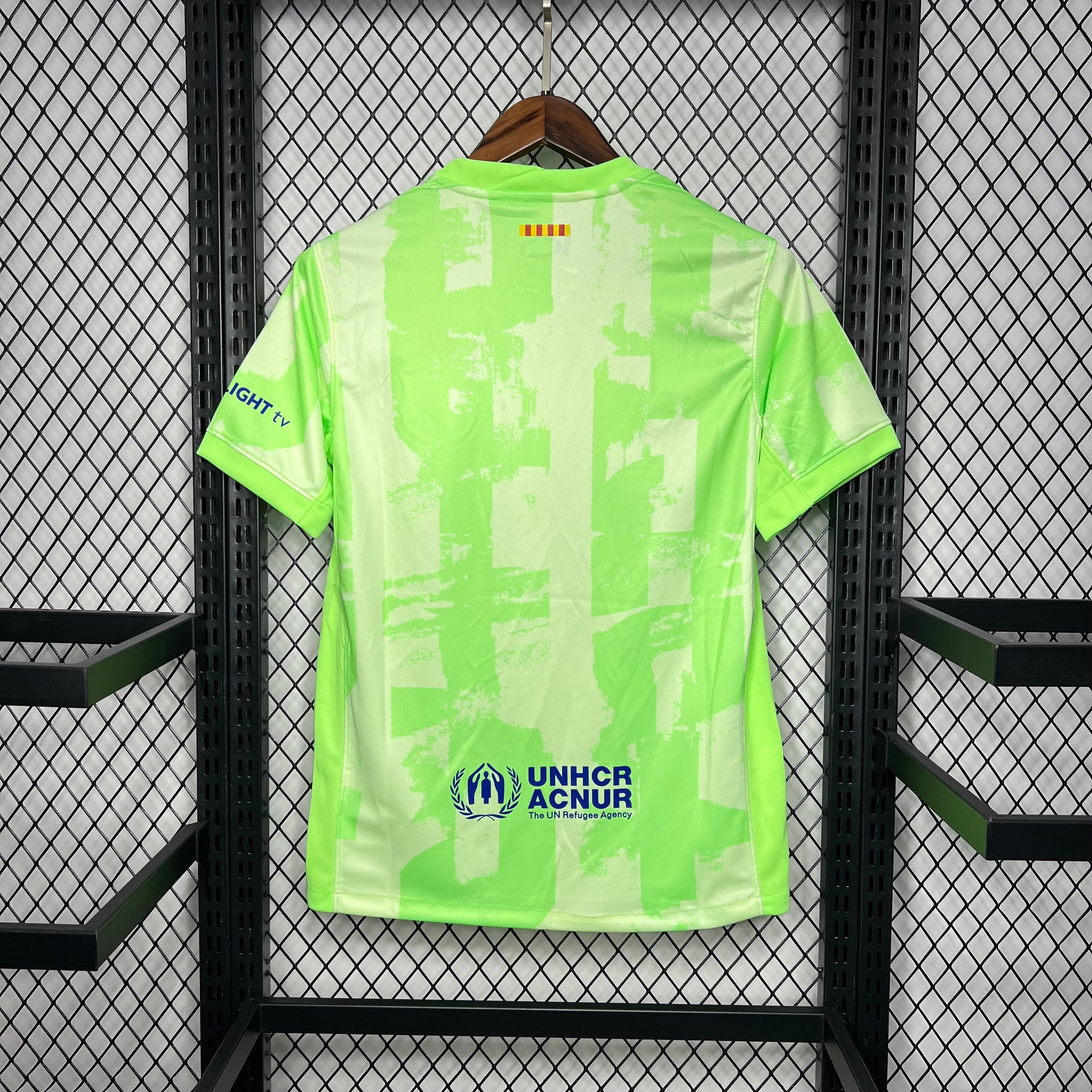 24/25 Maillot Third du FC BARCELONE Vert/Jaune Maillot du Monde