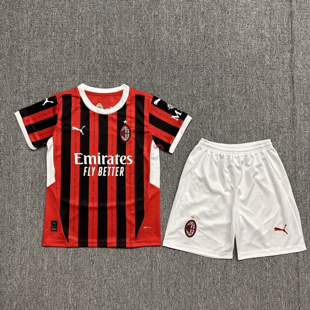 MAILLOT ENFANT AC MILAN DOMICILE 2024/2025 - Maillot du Monde