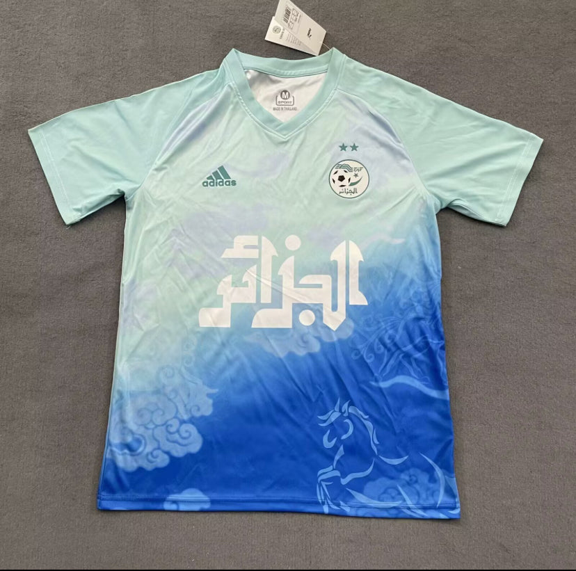 Maillot Algérie bleu Clair/Foncé - Maillot du Monde