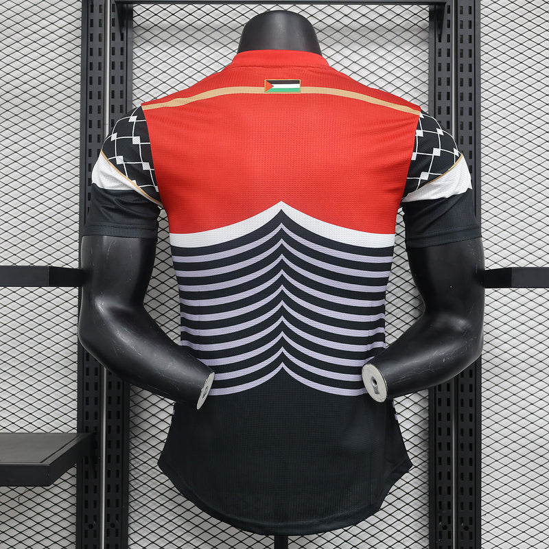 2024 Maillot Adulte Entraînement PALESTINE Noir - Maillot du Monde