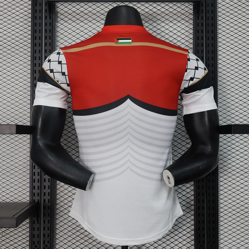 2024 Maillot Adulte Entraînement PALESTINE Blanc - Maillot du Monde