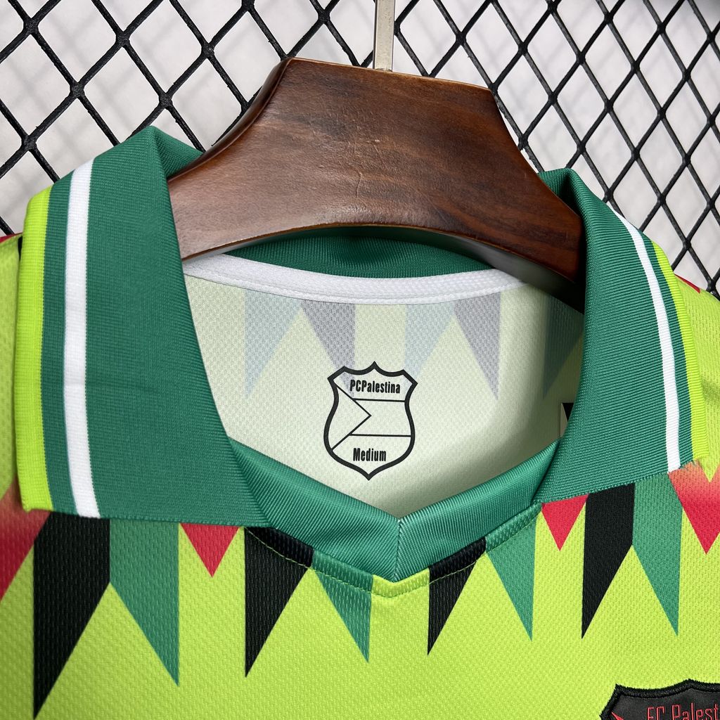 24/25 Maillot Adulte RÉTRO PALESTINE Jaune - Maillot du Monde