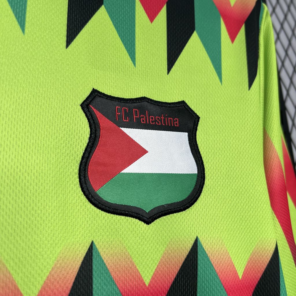 24/25 Maillot Adulte RÉTRO PALESTINE Jaune - Maillot du Monde