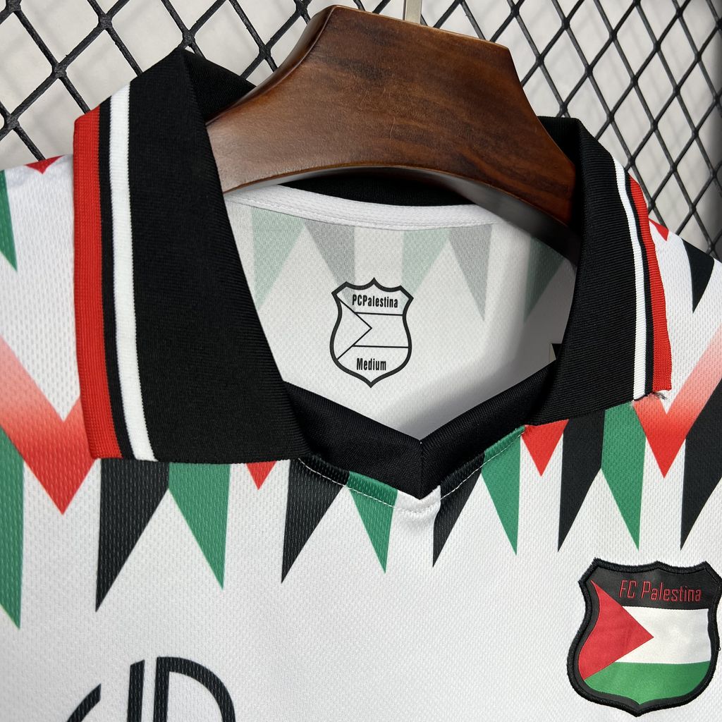 24/25 Maillot Adulte RÉTRO PALESTINE Blanc - Maillot du Monde