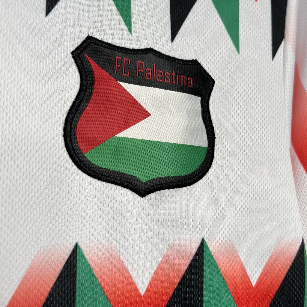 24/25 Maillot Adulte RÉTRO PALESTINE Blanc - Maillot du Monde