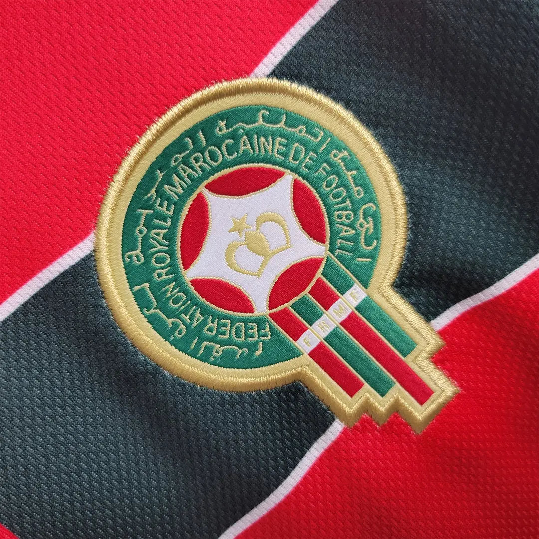 MAILLOT MAROC DOMICILE 1998 VERSION MANCHES LONGUES - Maillot du Monde