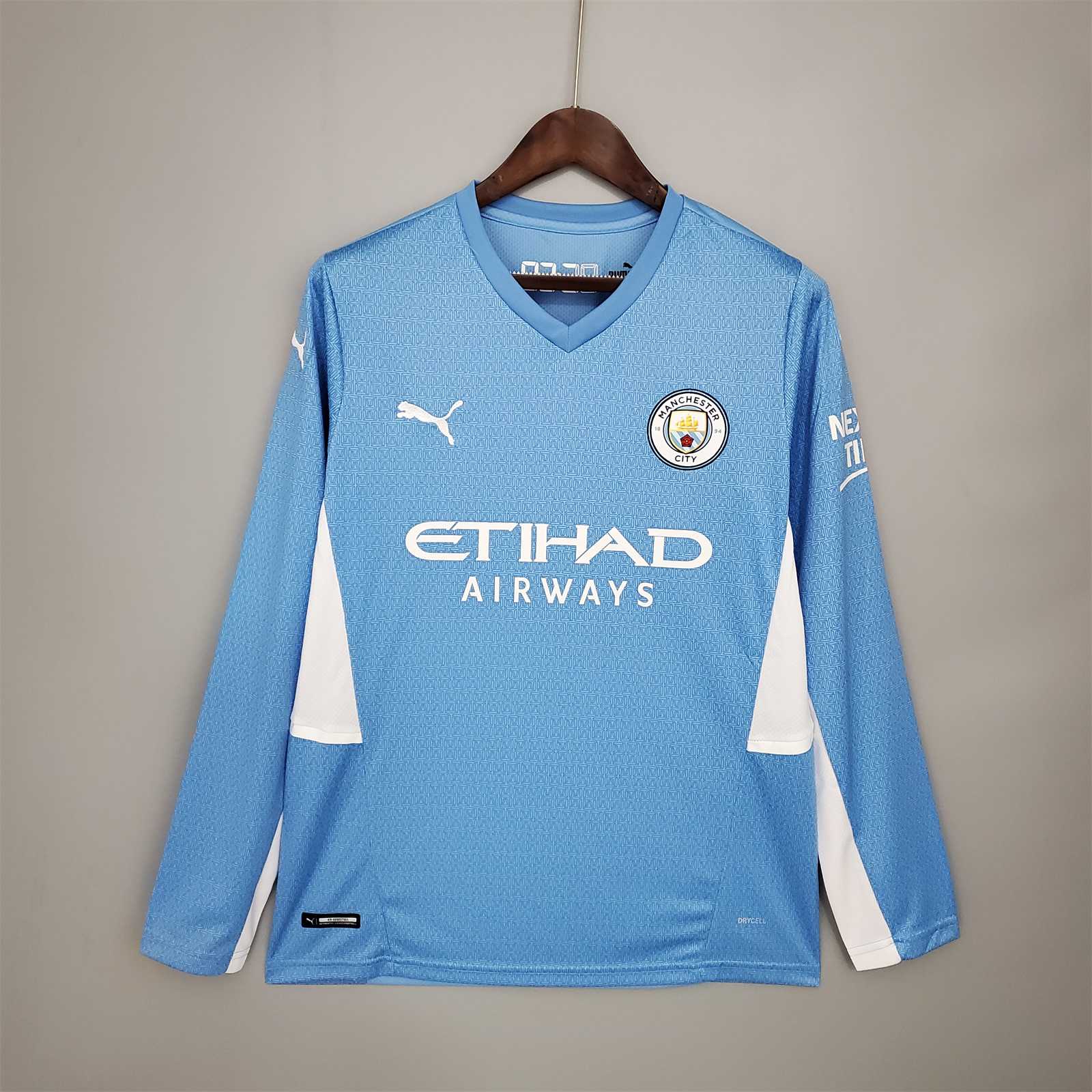 MAILLOT MANCHESTER CITY DOMICILE 2021/2022 VERSION MANCHES LONGUES - Maillot du Monde