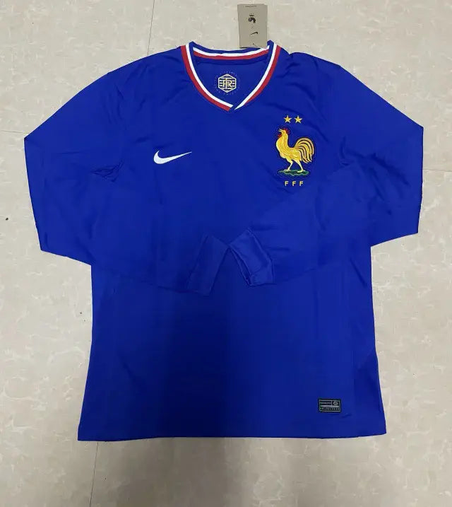 MAILLOT FRANCE DOMICILE 2024 VERSION MANCHES LONGUES - Maillot du Monde