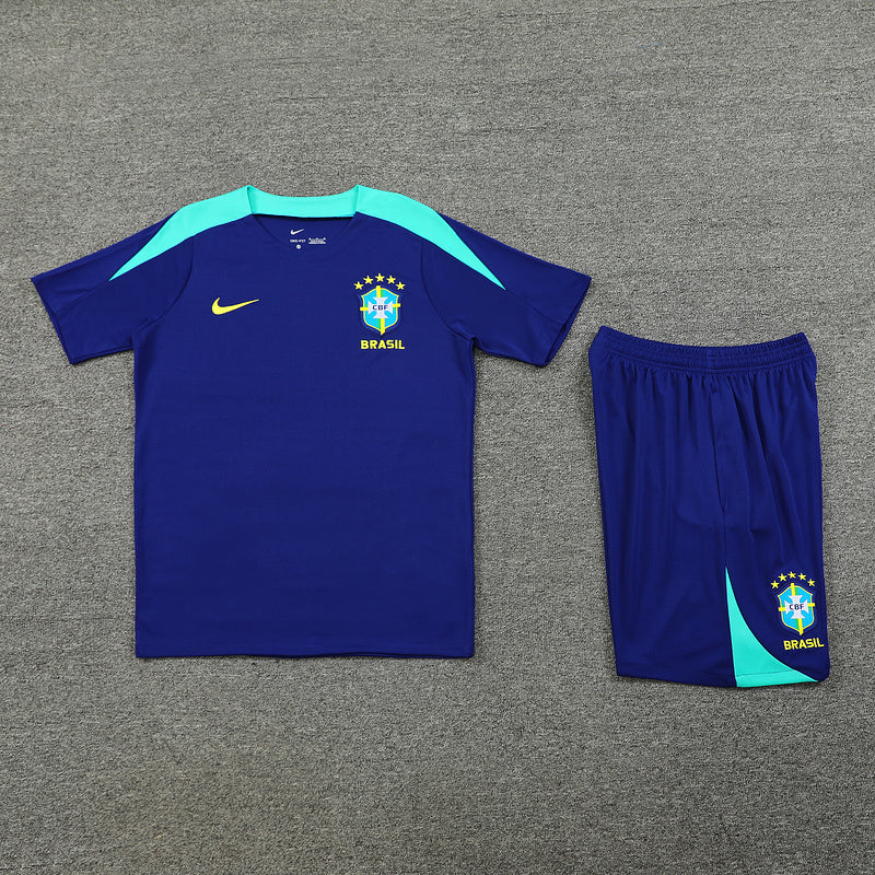 23/24 Ensemble d’échauffement BRÉSIL Bleu - Maillot du Monde