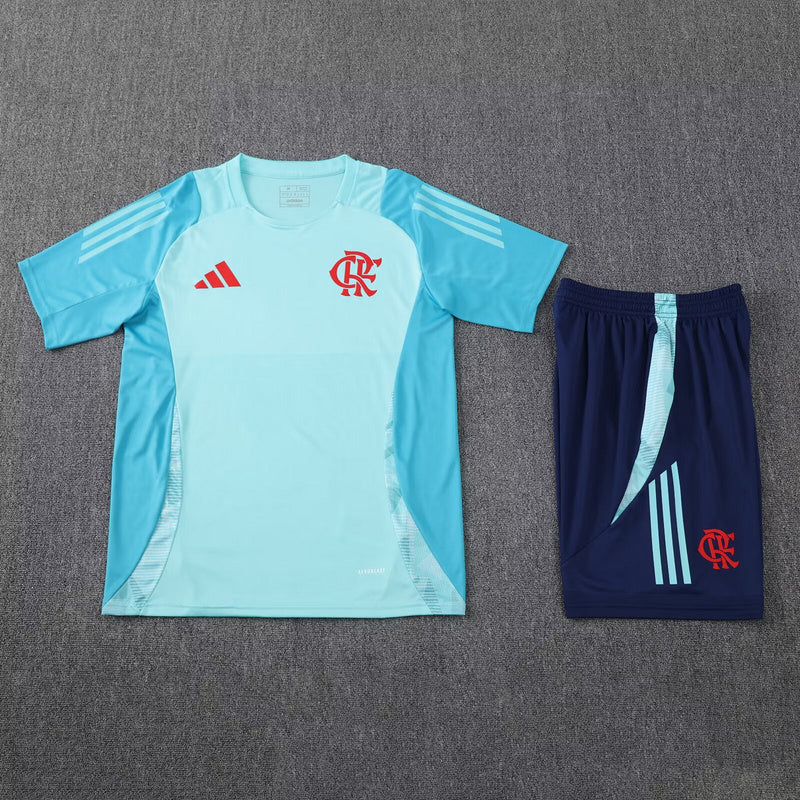 24/25 Ensemble d’entraînement du Flamengo Bleu Clair Maillot du Monde