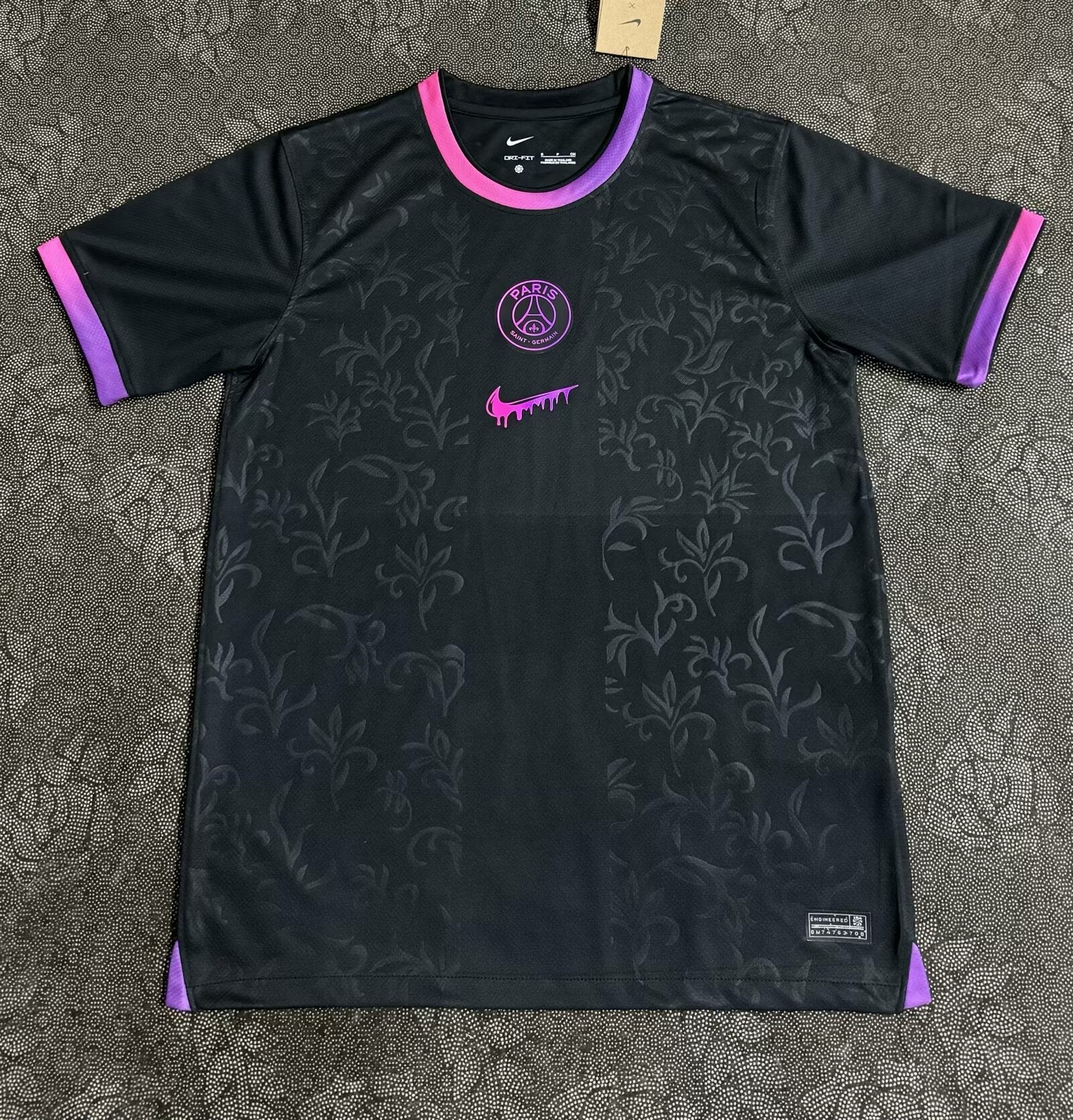 MAILLOT PARIS SG ENTRAINEMENT BLACK 2024/2025 - Maillot du Monde