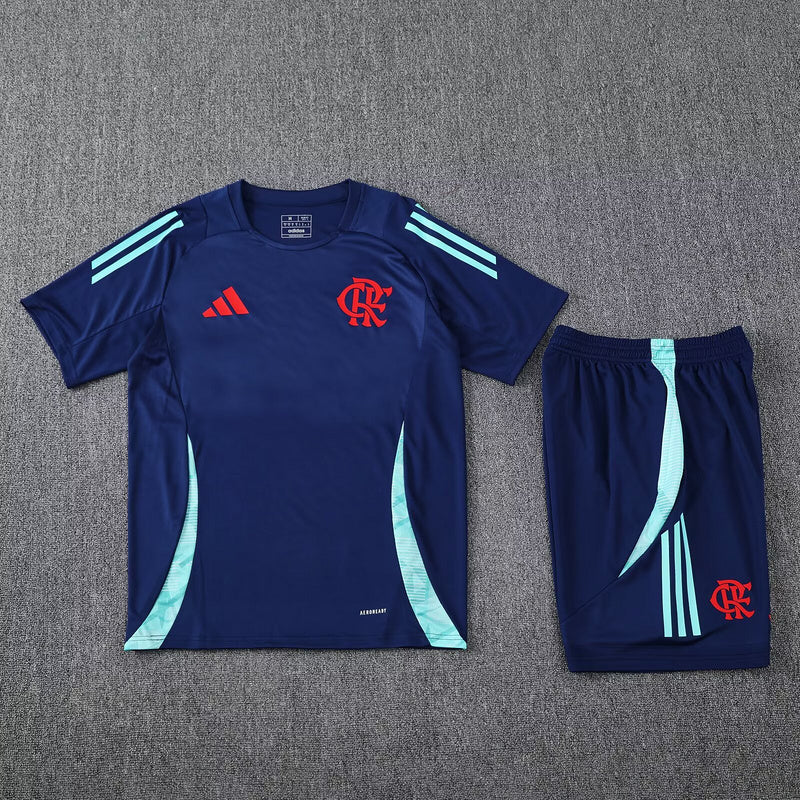 24/25 Ensemble d’entraînement du Flamengo Bleu Foncé Maillot du Monde