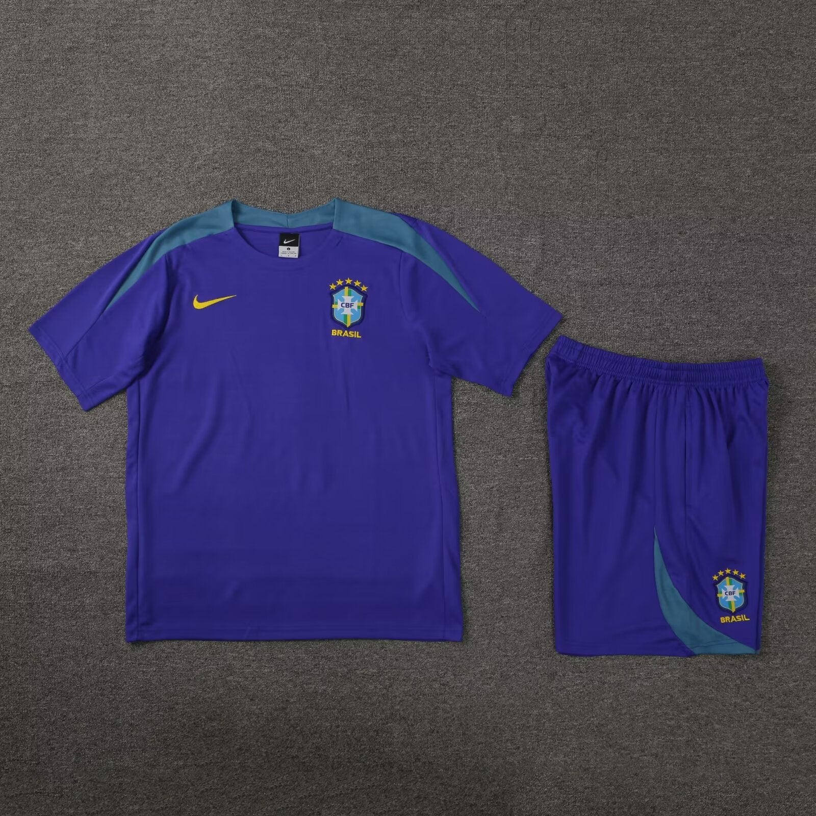 23/24 Ensemble d’entraînement BRÉSIL Bleu/Violet - Maillot du Monde