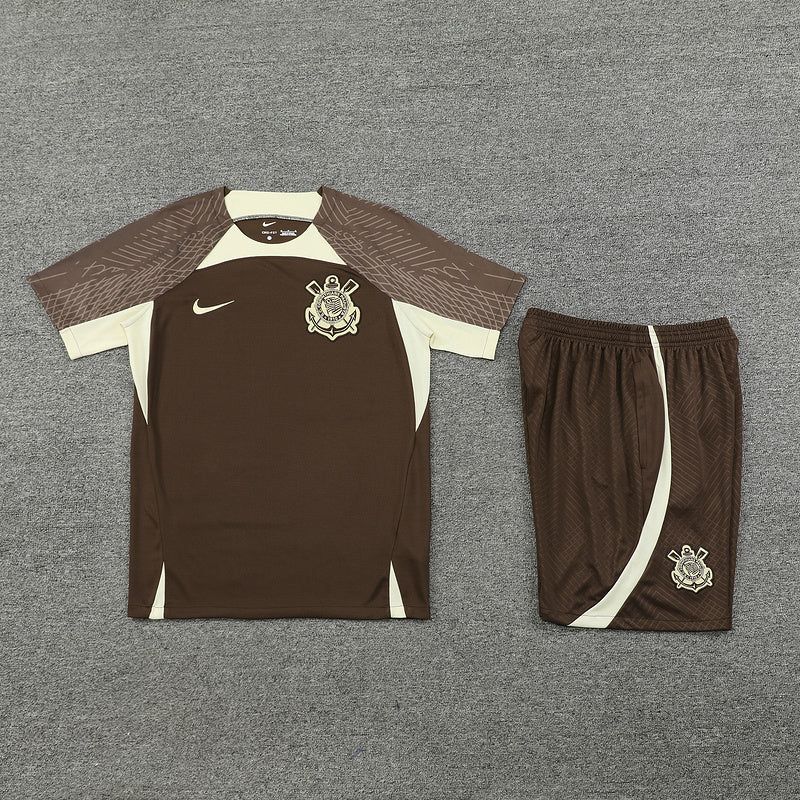 24/25 Ensemble d’entraînement du Corinthiangs Foncé Maillot du Monde