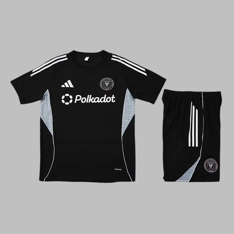25/26 Ensemble d’entraînement de MIAMI Noir Maillot du Monde