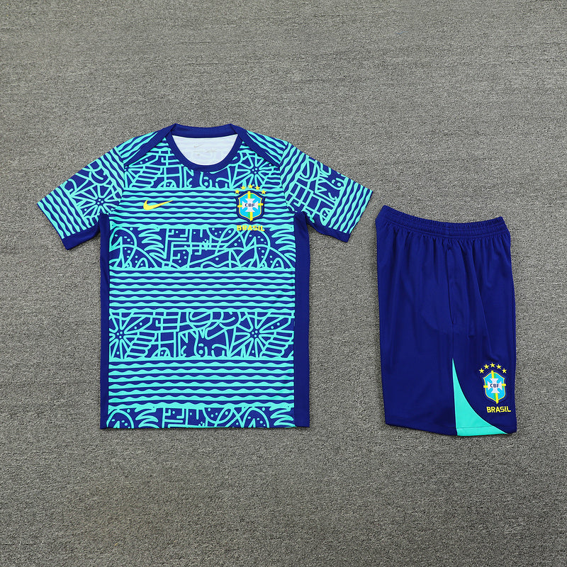 23/24 Ensemble d’entraînement BRÉSIL Bleu - Maillot du Monde