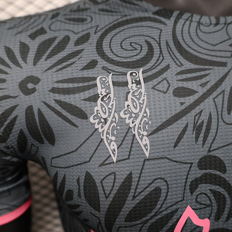 2024 Maillot Adulte - Rose/Noir Palestine - Maillot du Monde