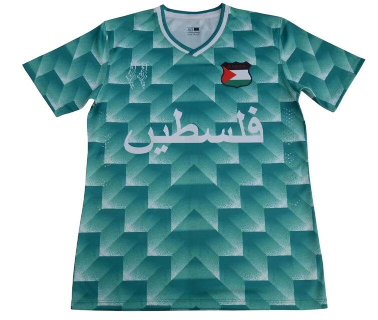 2024 Maillot Adulte PALESTINE Turquoise SPÉCIALE - Maillot du Monde