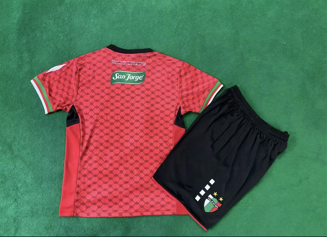 24/25 Ensemble Enfant PALESTINE SPÉCIALE Rouge - Maillot du Monde