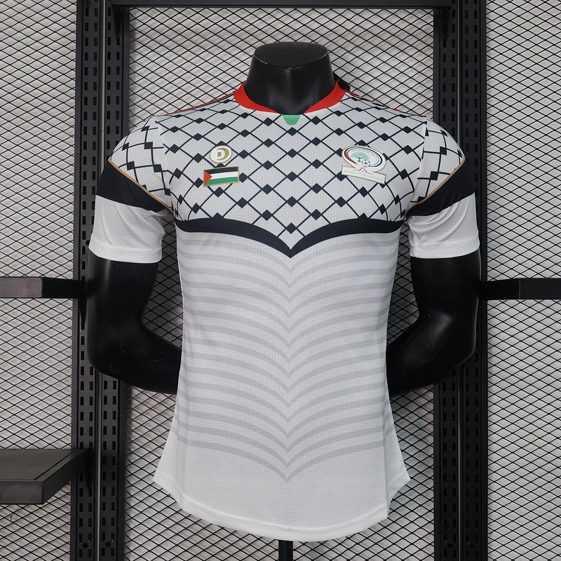 2024 Maillot Adulte Entraînement PALESTINE Blanc - Maillot du Monde