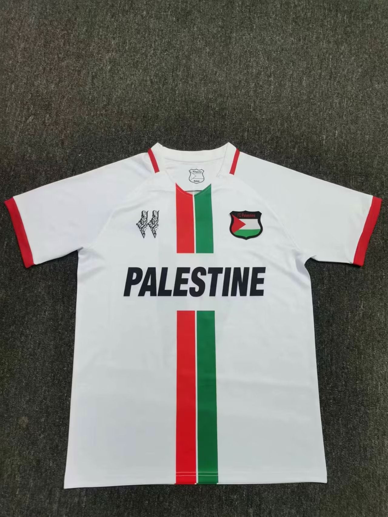 2024 Maillot Adulte Entraînement PALESTINE Blanc - Maillot du Monde