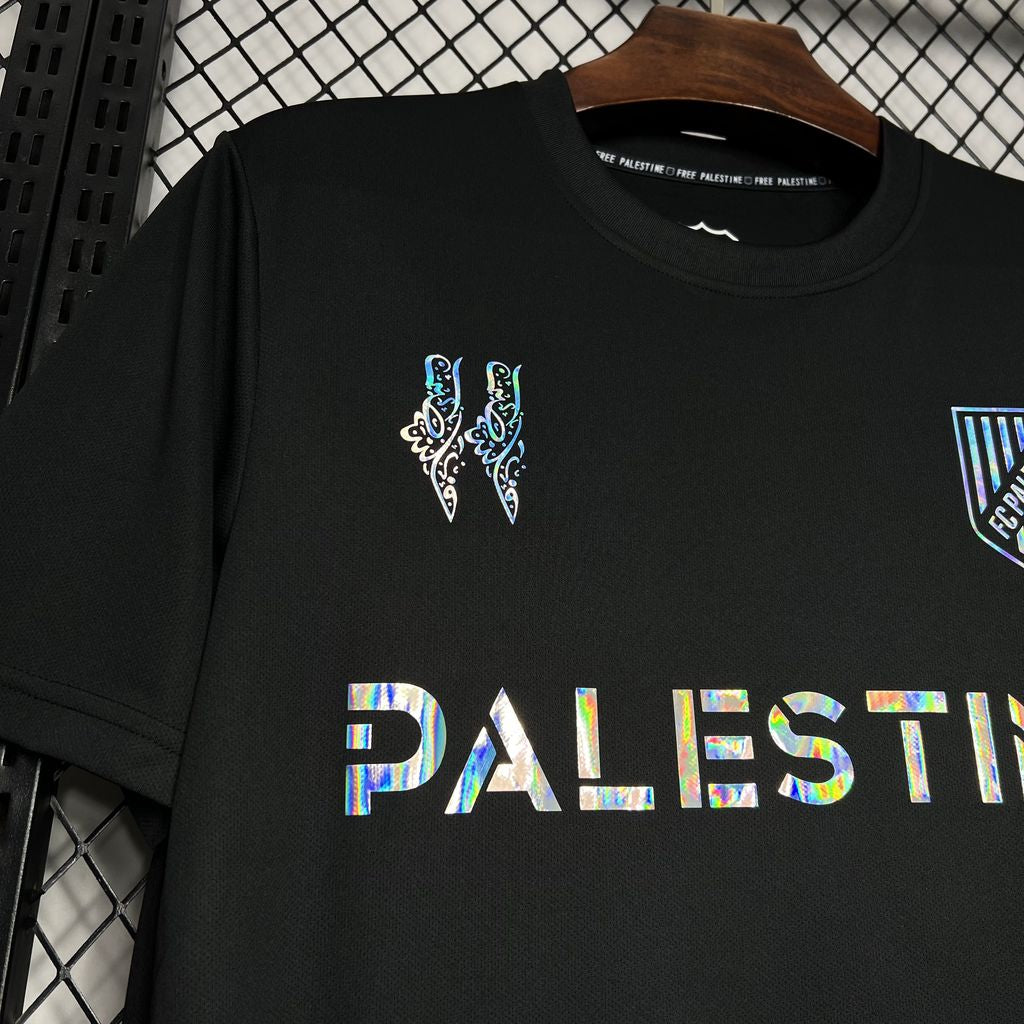 24/25 Maillot Adulte PALESTINE EDITION BALMAIN Noir - Maillot du Monde