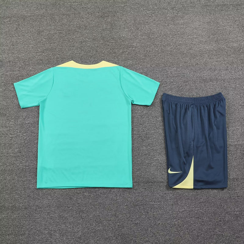 24/25 Ensemble d’entraînement CLUB AMERICA Bleu/Vert - Maillot du Monde