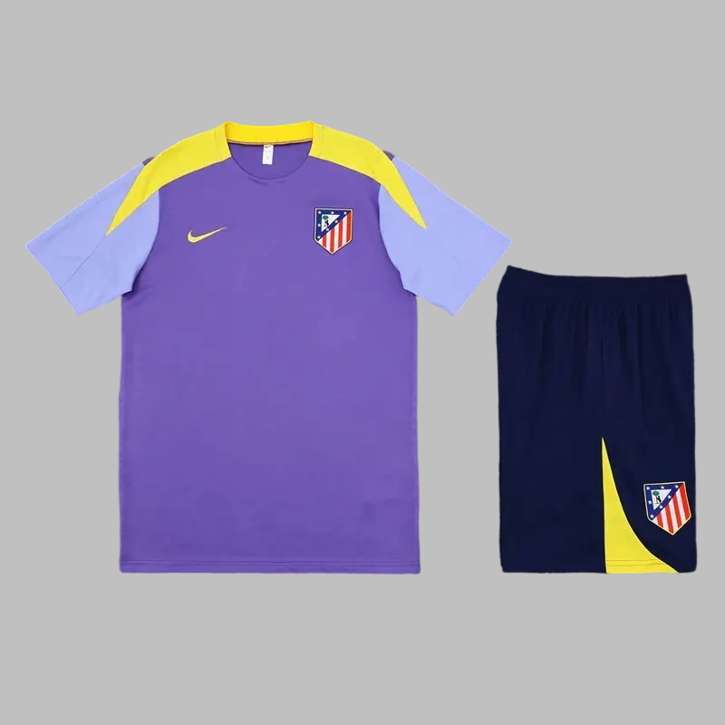 24/25 Ensemble d’échauffement ATLÉTICO MADRID Violet/Jaune/Noir - Maillot du Monde