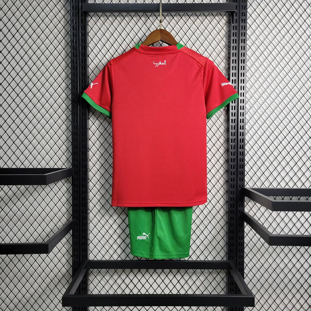 MAILLOT ENFANT MAROC DOMICILE 2022/2023 - Maillot du Monde